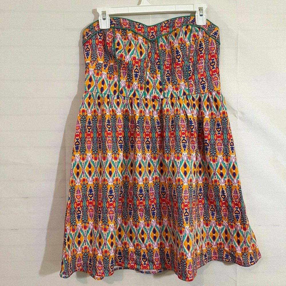 Flying Tomato M Strapless Spring Summer Dress Yellow Green Pink Blue Cute Bright